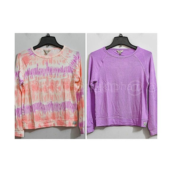 NWT Lucky Brand Youth Long Sleeve Knit Tops 2-Pack  in PURPLE - Picture 1 of 5